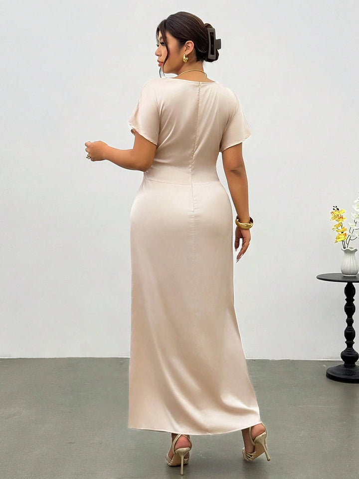 Rochie maxi SHEIN, crem