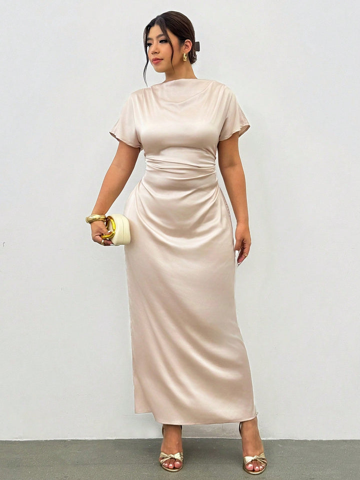 Rochie maxi SHEIN, crem