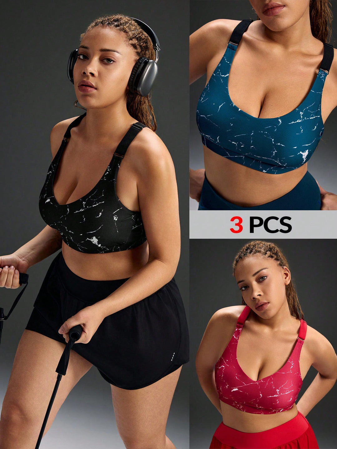 Sutien sport SHEIN, mix culori