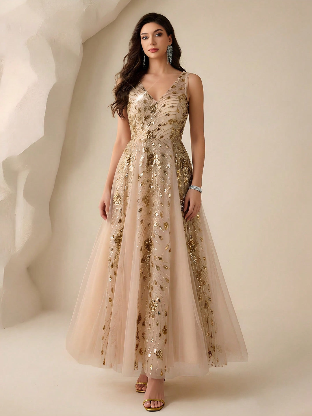 Rochie SHEIN, auriu