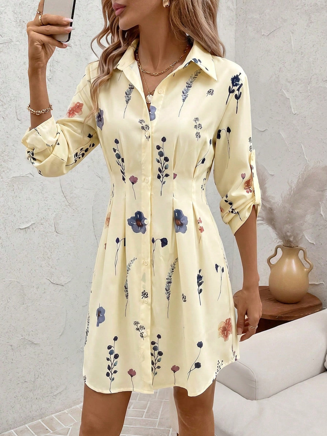 Rochie scurtă SHEIN, portocaliu