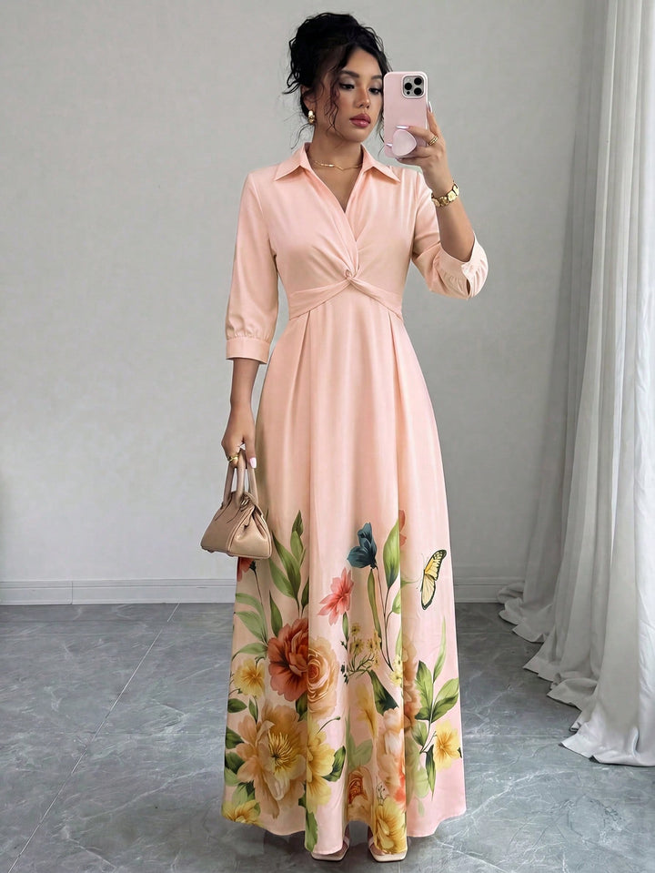 Rochie maxi SHEIN, mix culori