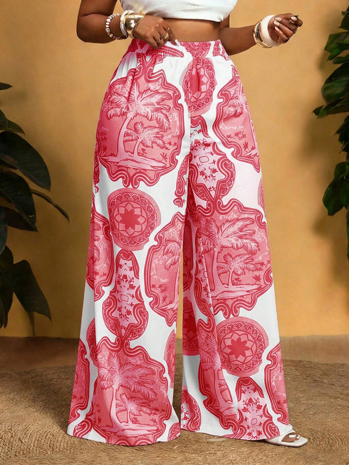 Pantaloni SHEIN, roz