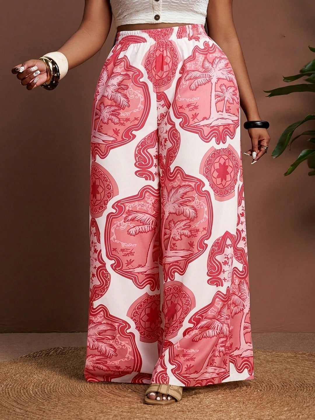 Pantaloni SHEIN, roz