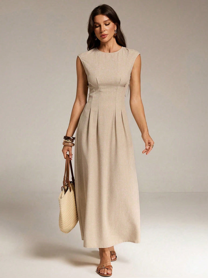 Rochie midi SHEIN, bej
