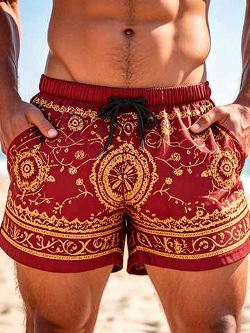 Pantaloni scurți SHEIN, roșu