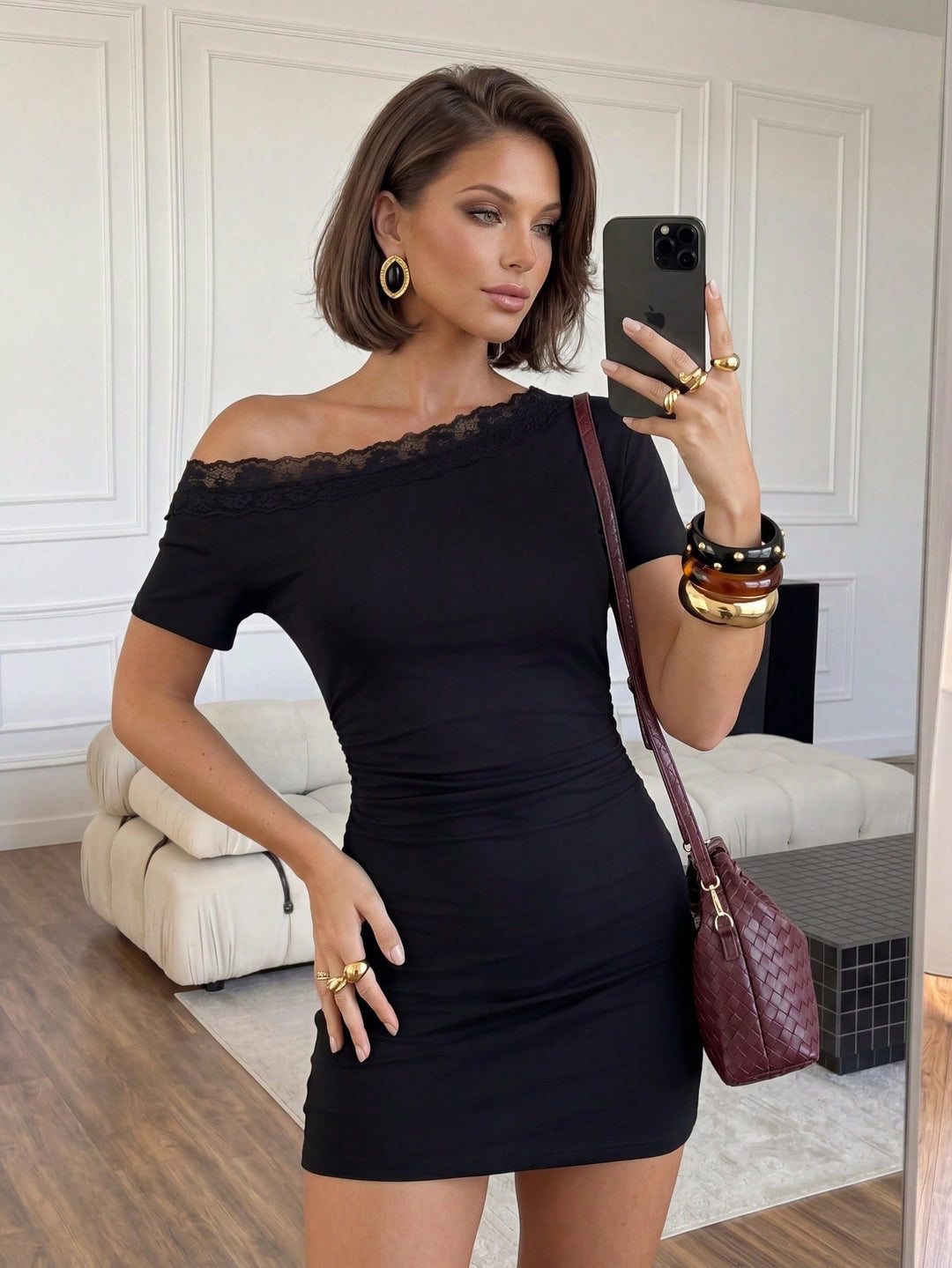 Rochie mini SHEIN, negru