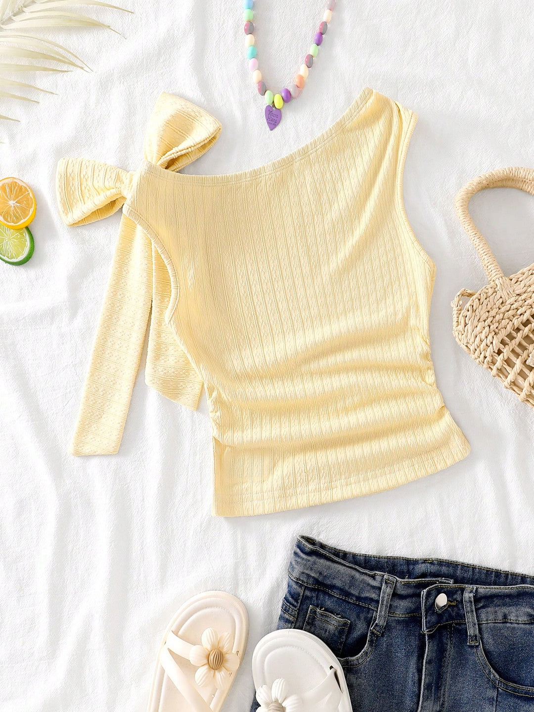 Top SHEIN, galben