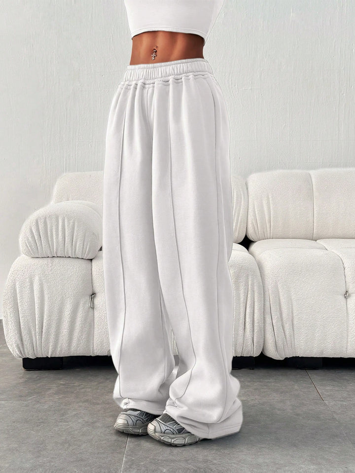 Pantaloni SHEIN, alb