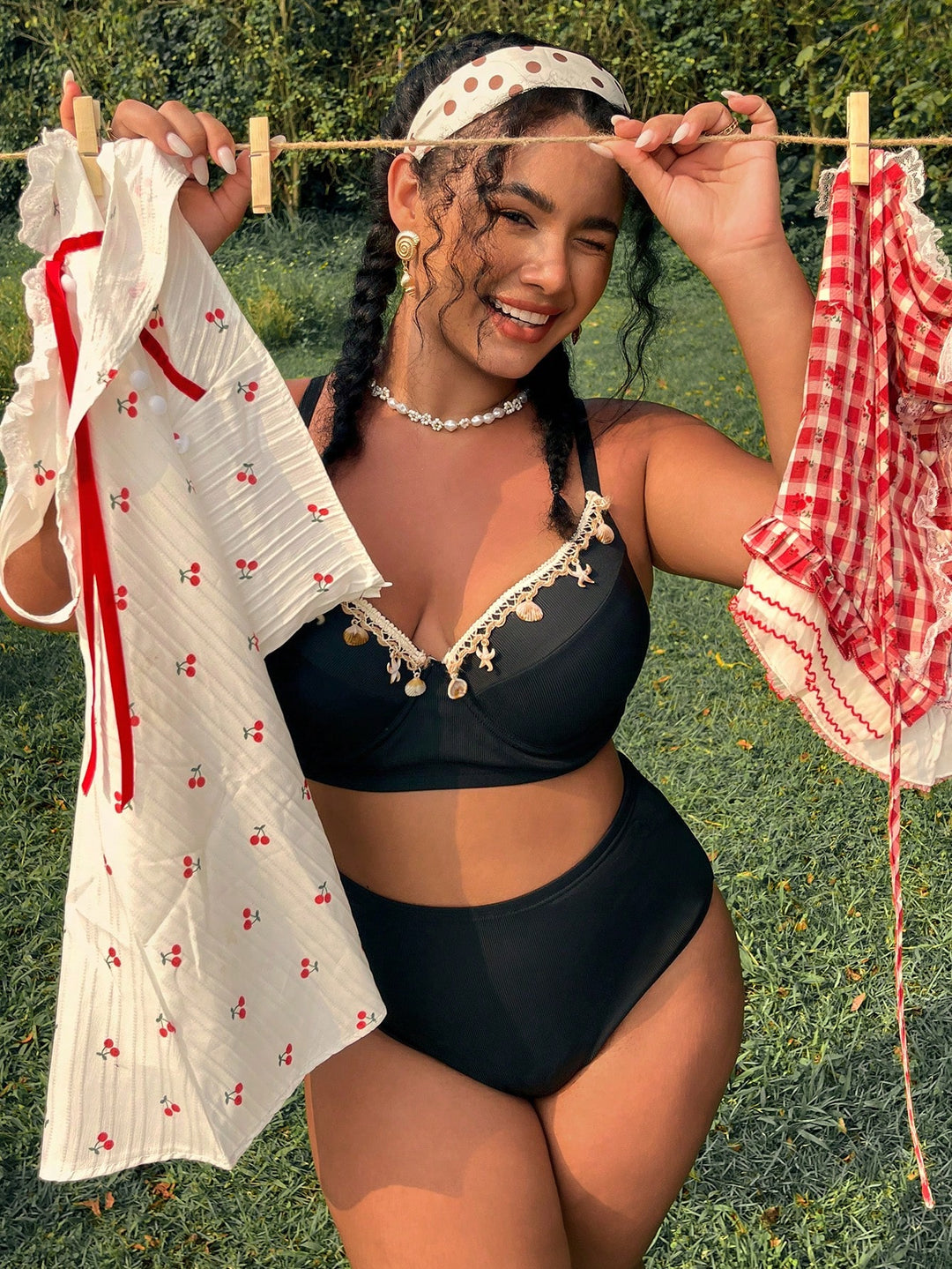 Set bikini de baie SHEIN, negru