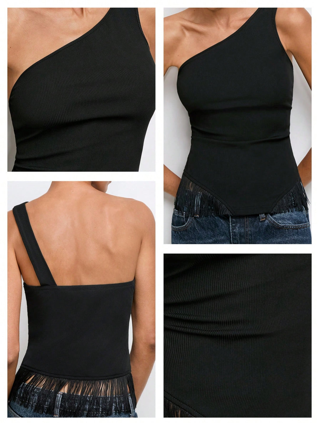 Top SHEIN, negru