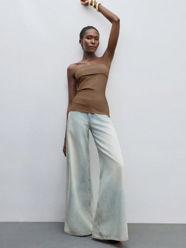 Top SHEIN, kaki