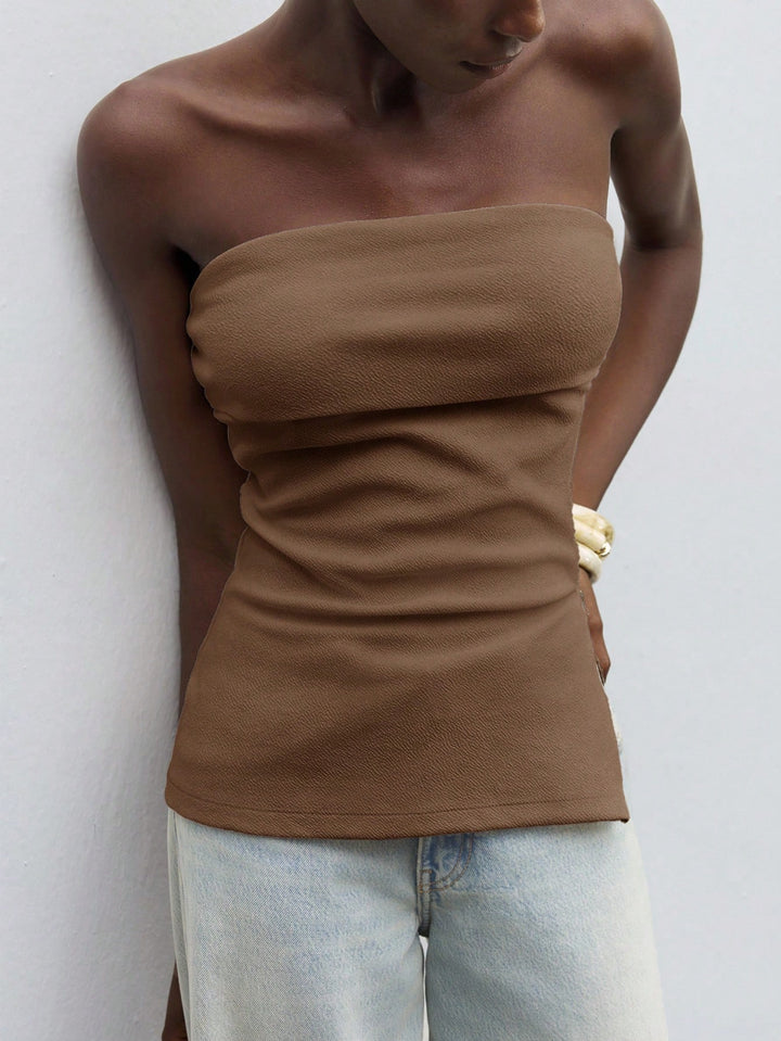 Top SHEIN, kaki