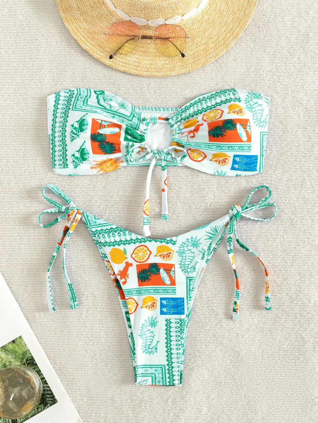 Set bikini SHEIN, verde