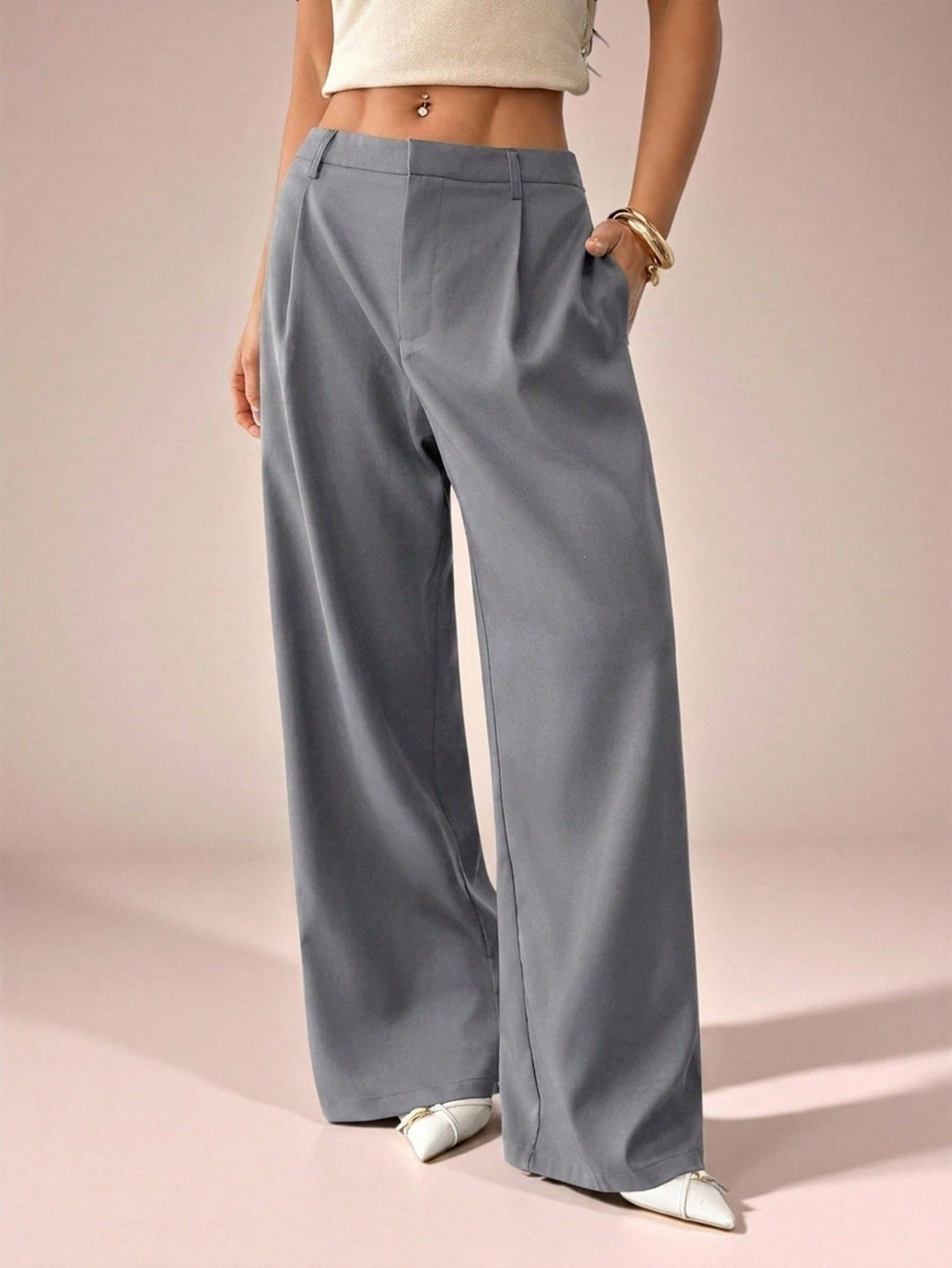 Pantaloni SHEIN, gri