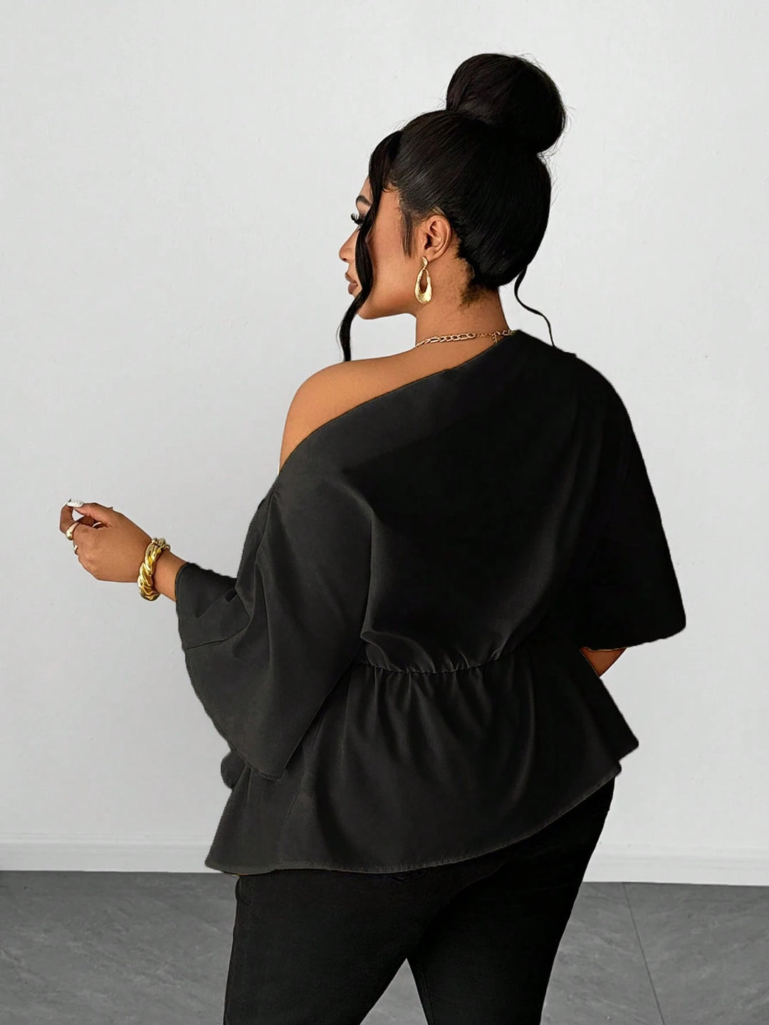 Top SHEIN, negru
