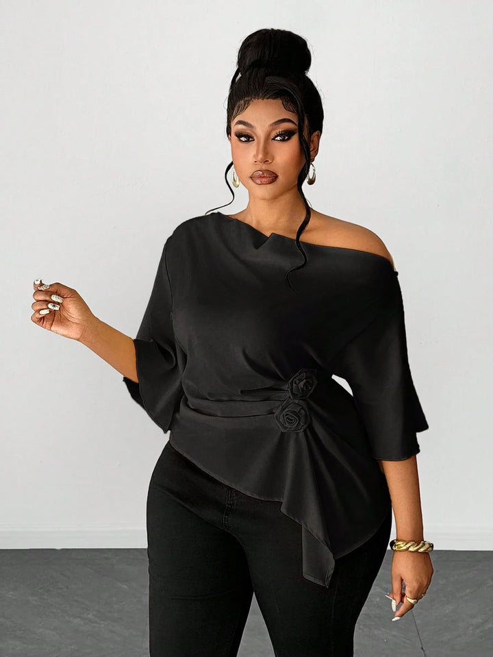 Top SHEIN, negru