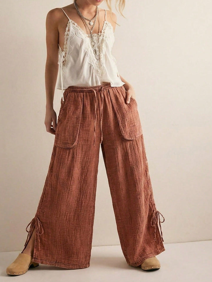 Pantaloni SHEIN, roz