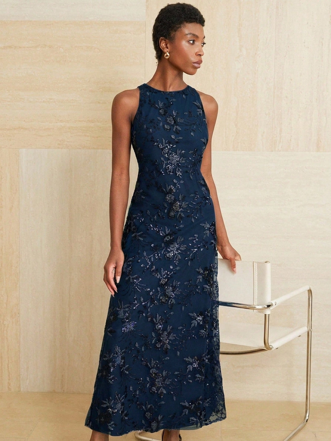 Rochie maxi SHEIN, albastru