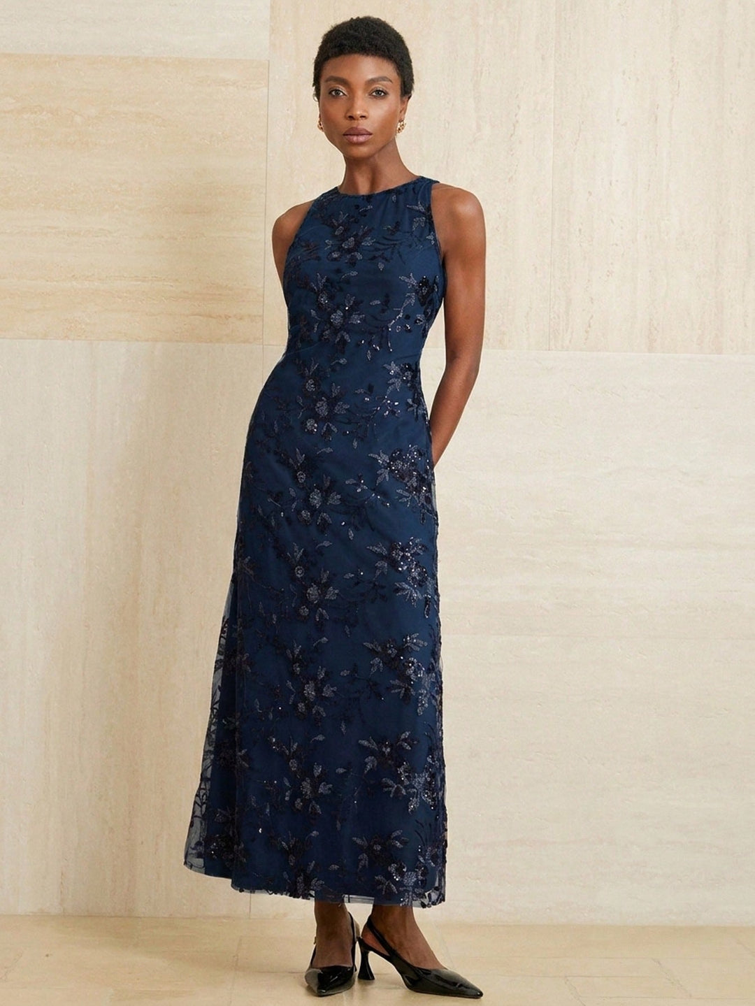 Rochie maxi SHEIN, albastru