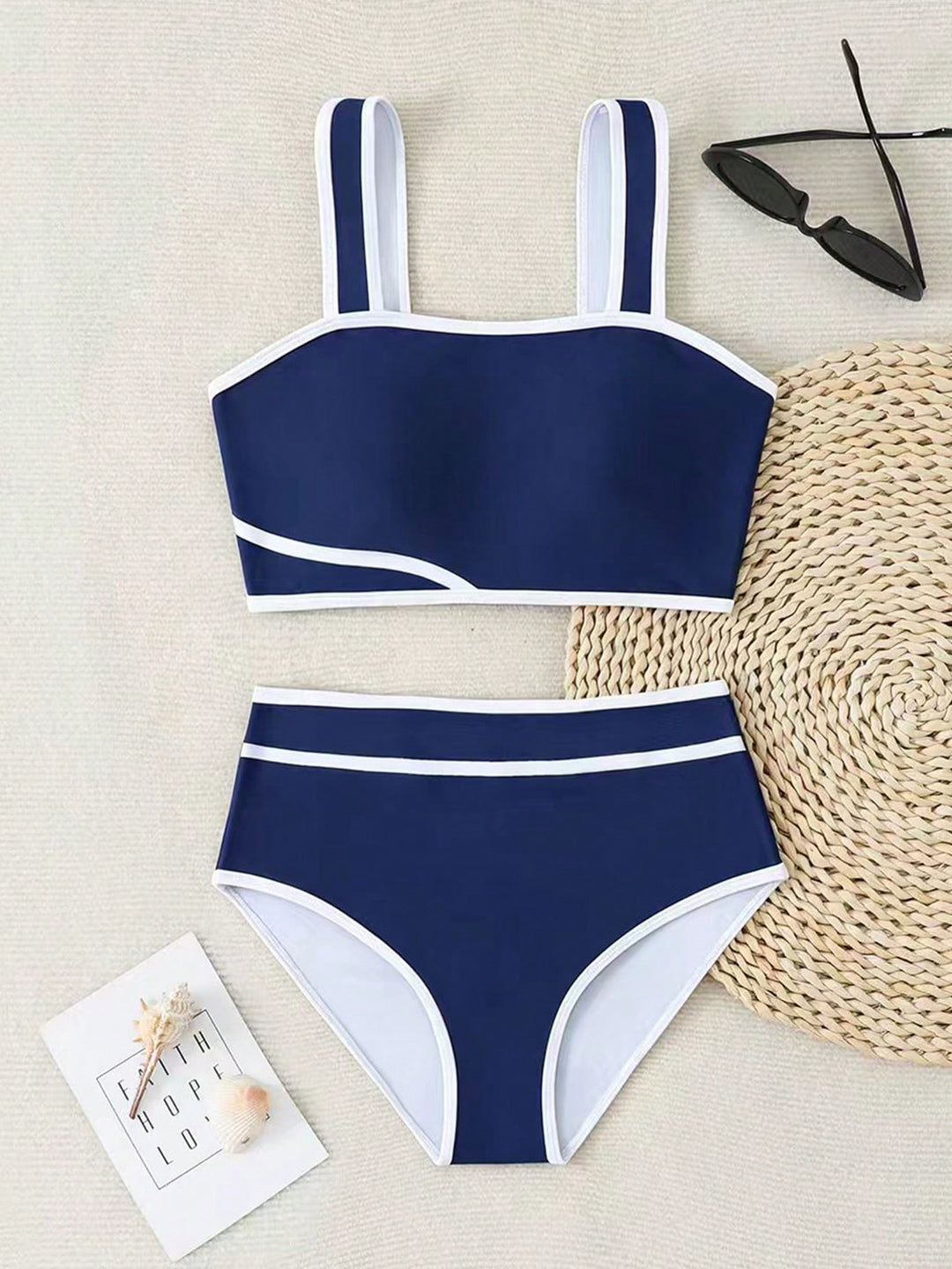 Set bikini SHEIN, albastru