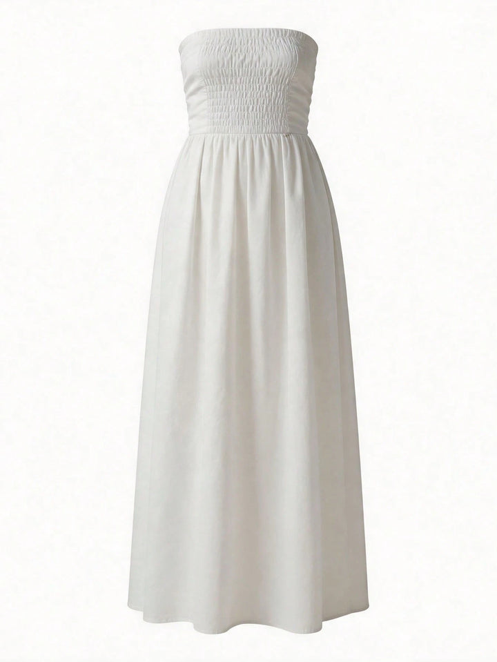 Rochie midi SHEIN, alb