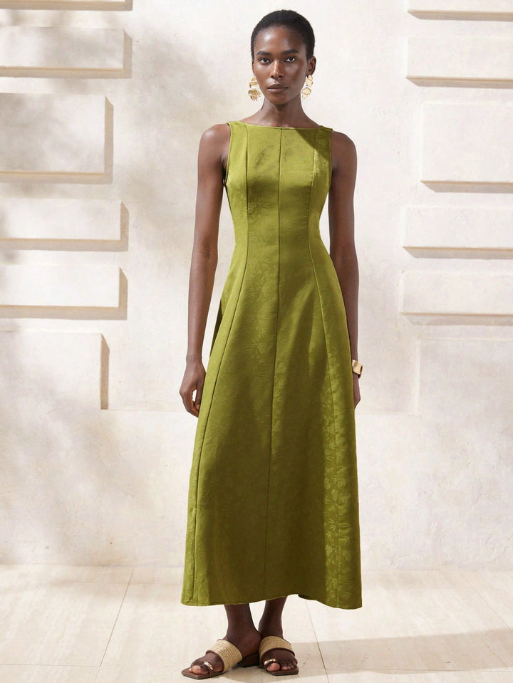 Rochie maxi SHEIN, kaki