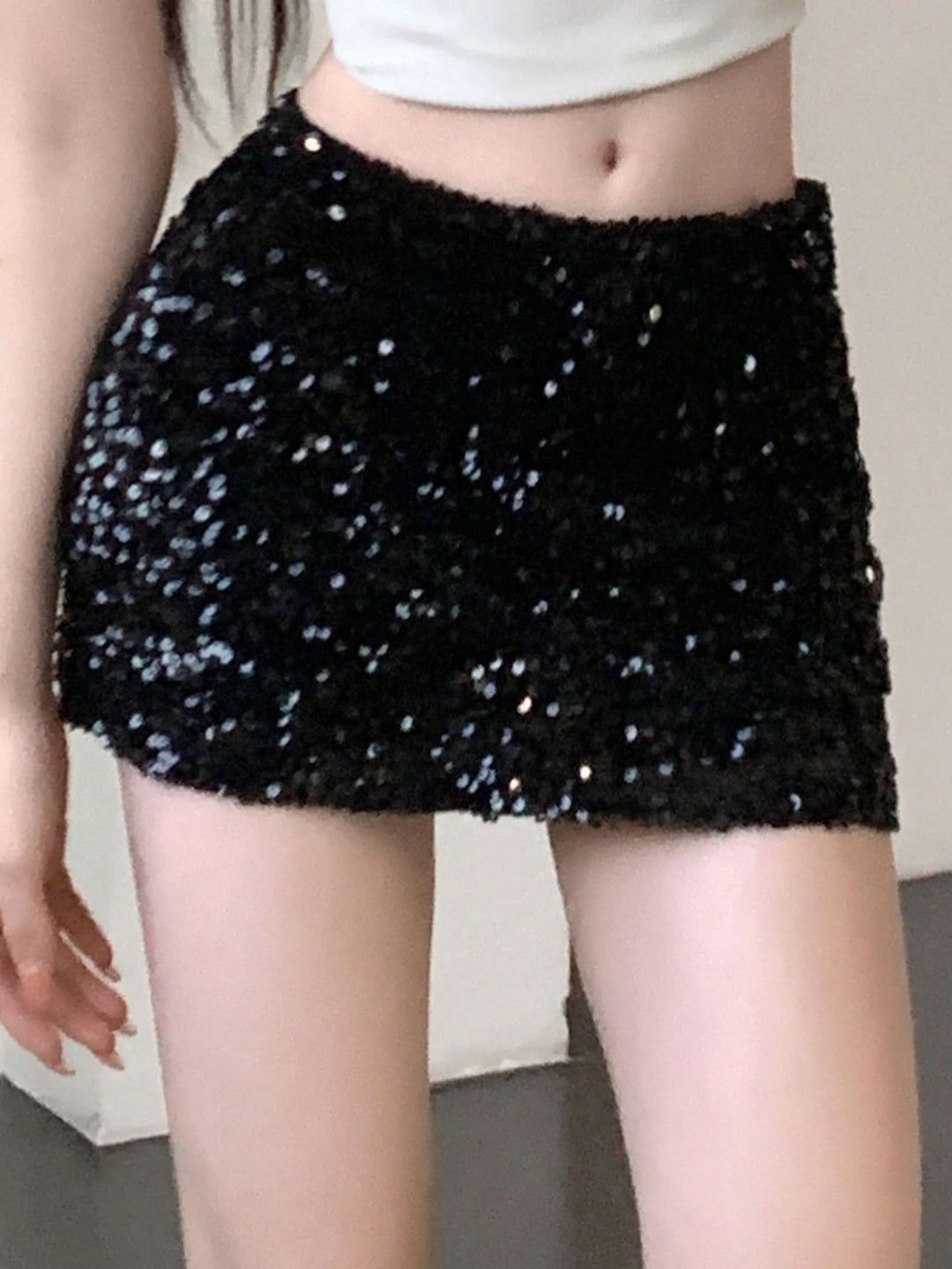 Fustă mini SHEIN, negru