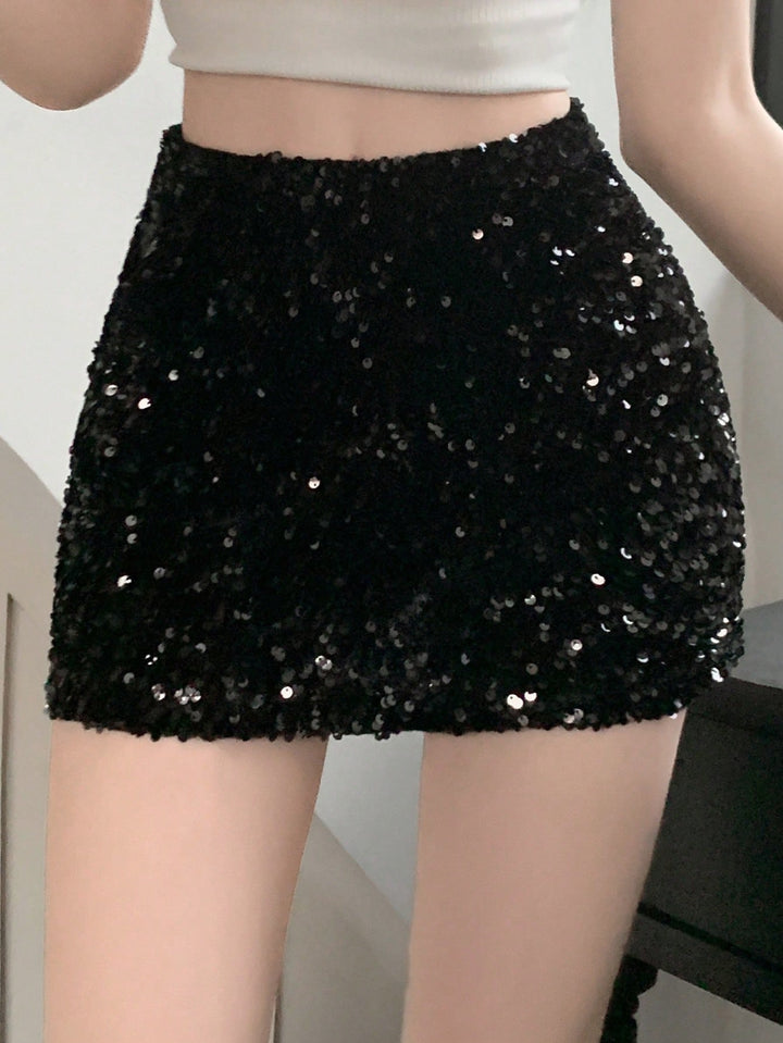 Fustă mini SHEIN, negru