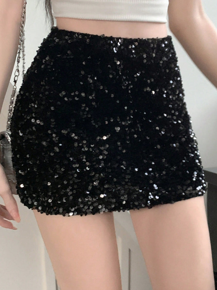 Fustă mini SHEIN, negru