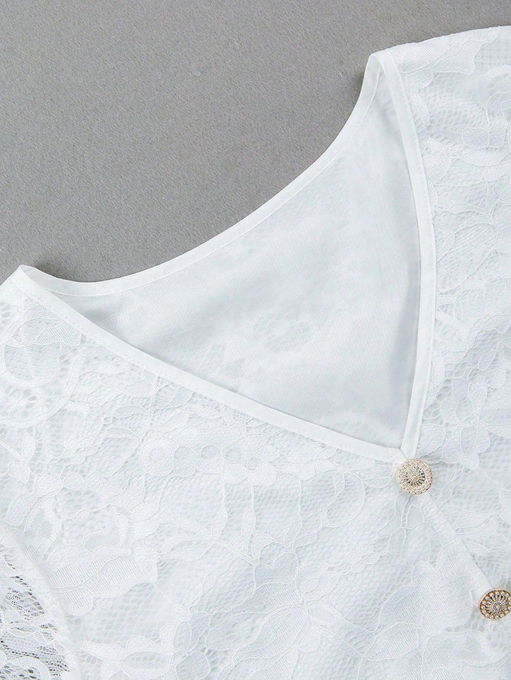 Bluza elegantă SHEIN, alb