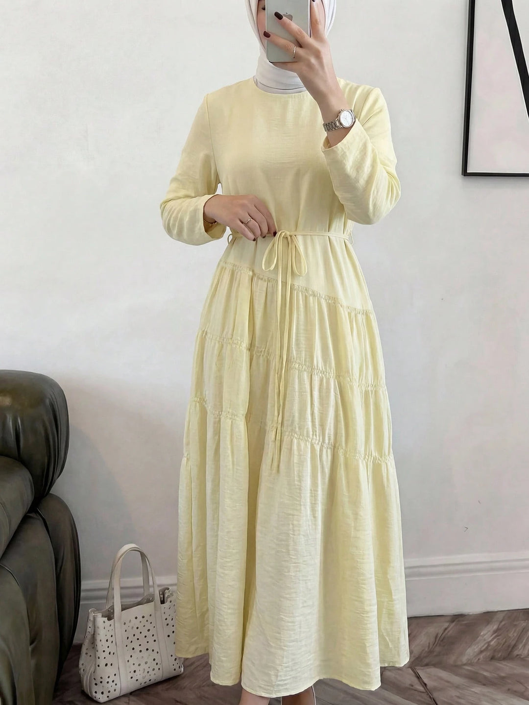 Rochie maxi SHEIN, galben
