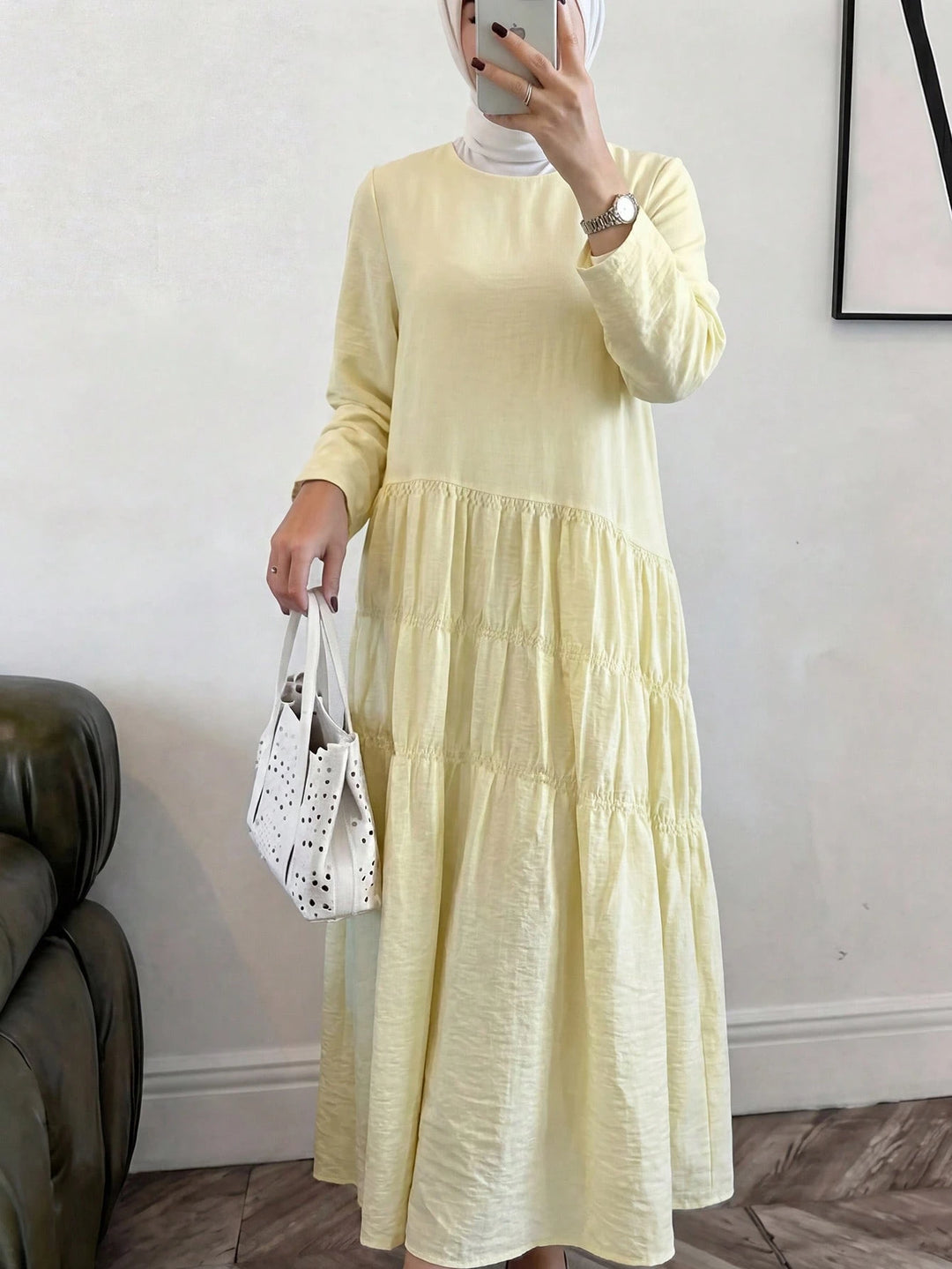 Rochie maxi SHEIN, galben