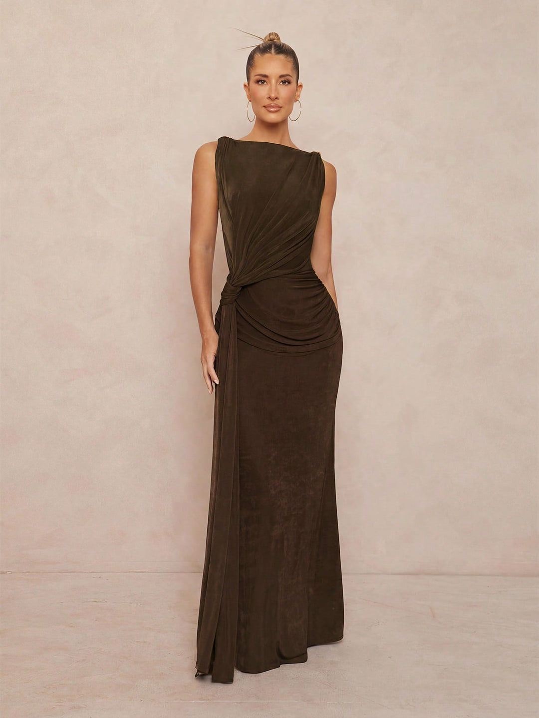 Rochie maxi SHEIN, maro