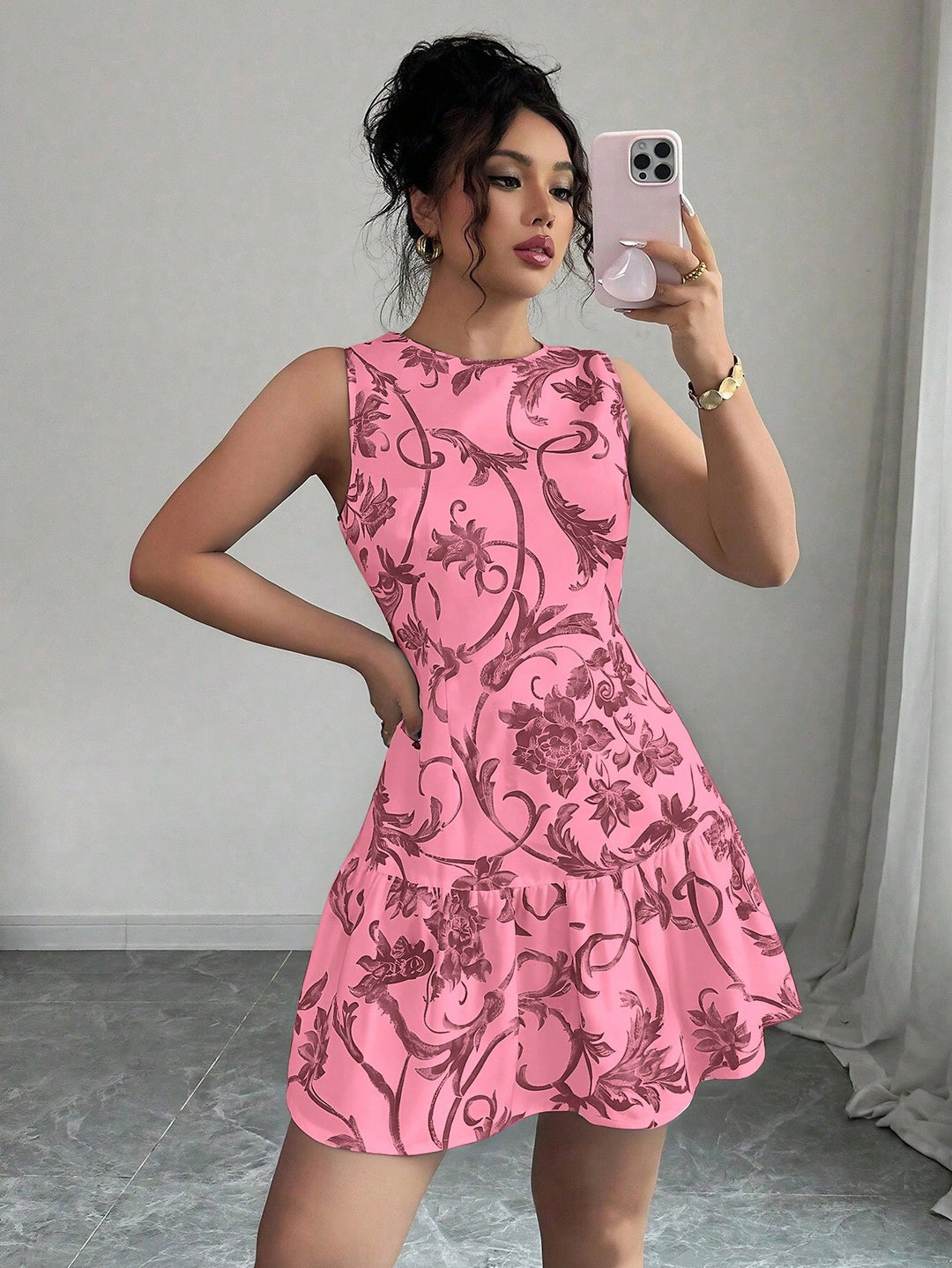 Rochie mini SHEIN, roz