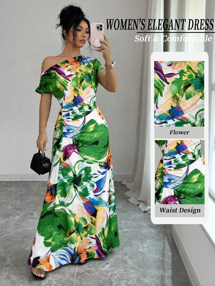 Rochie maxi SHEIN, verde