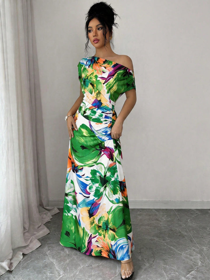 Rochie maxi SHEIN, verde