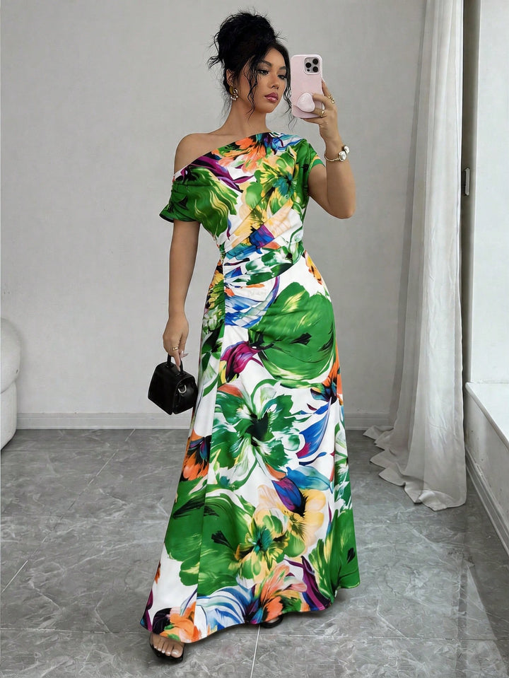 Rochie maxi SHEIN, verde