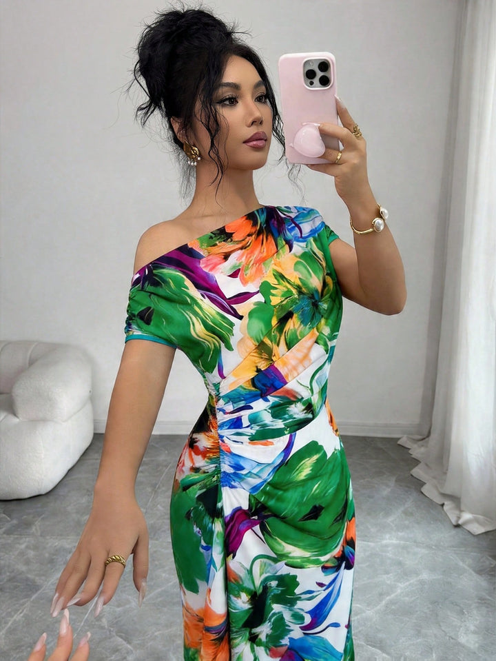 Rochie maxi SHEIN, verde