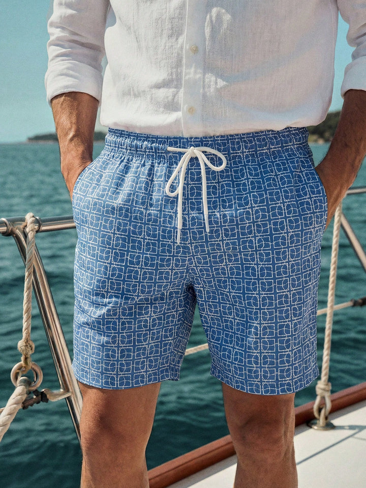Pantaloni scurți SHEIN, albastru