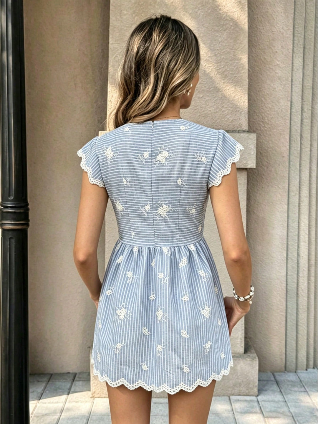 Rochie scurtă SHEIN, albastru