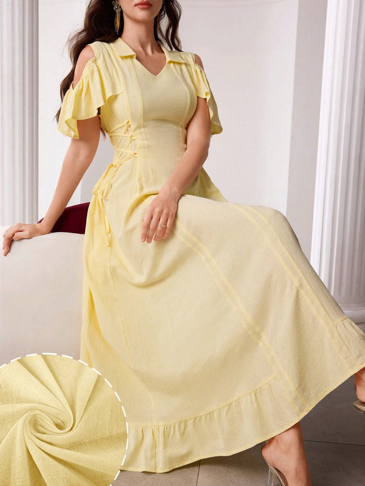 Rochie maxi SHEIN, galben