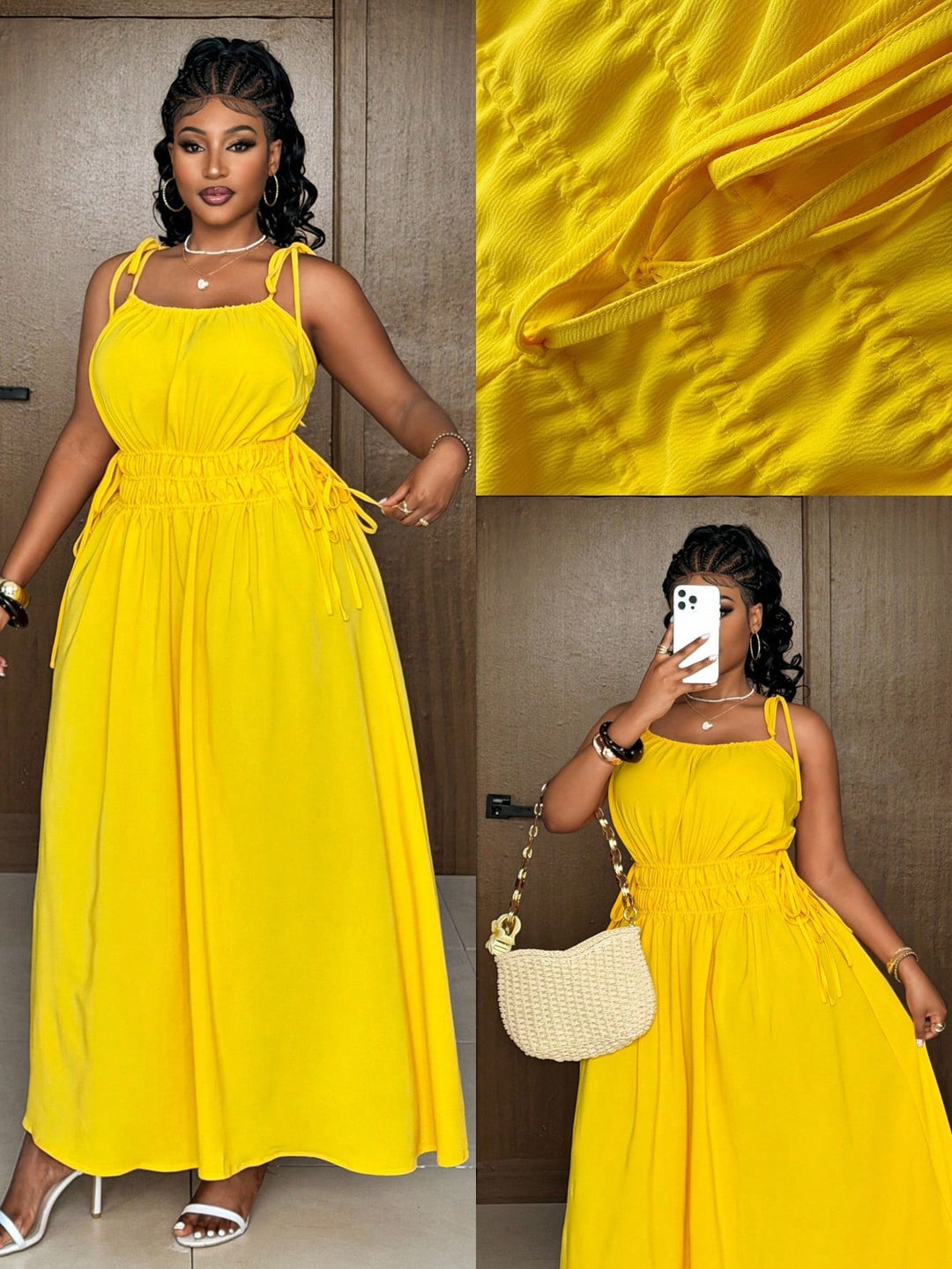 Rochie maxi SHEIN, galben