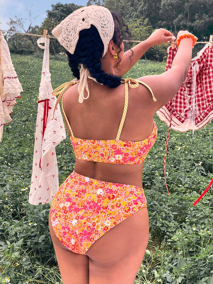 Set bikini de baie SHEIN, mix culori