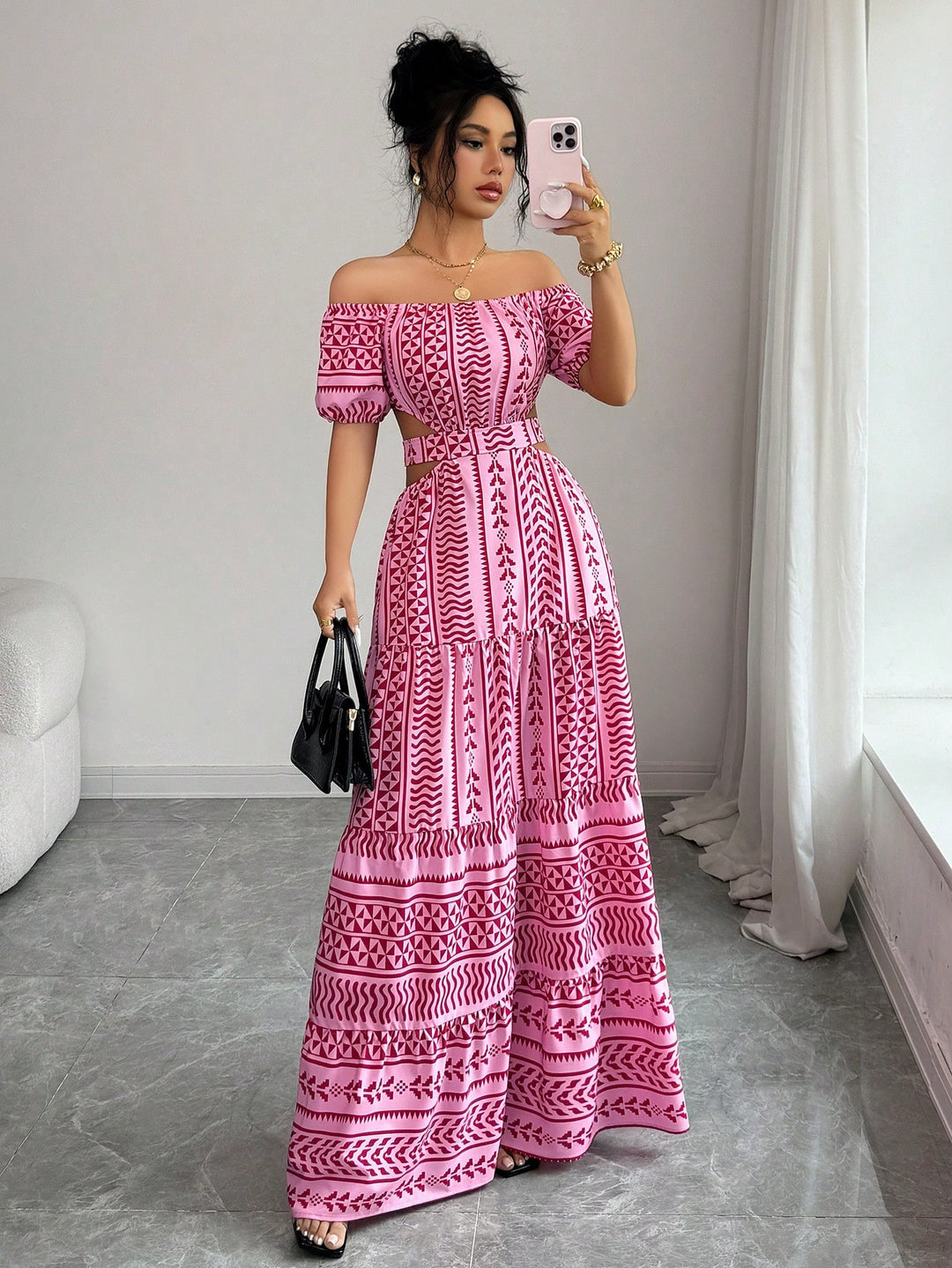 Rochie maxi SHEIN, mix culori