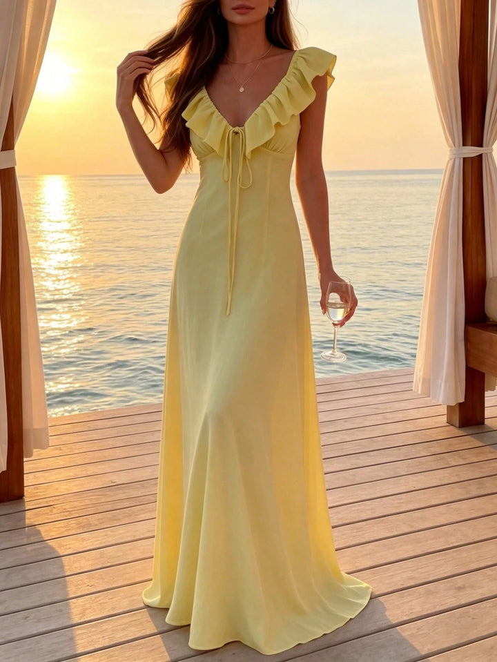 Rochie maxi SHEIN, galben