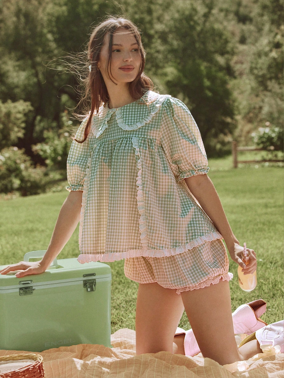 Top SHEIN, verde
