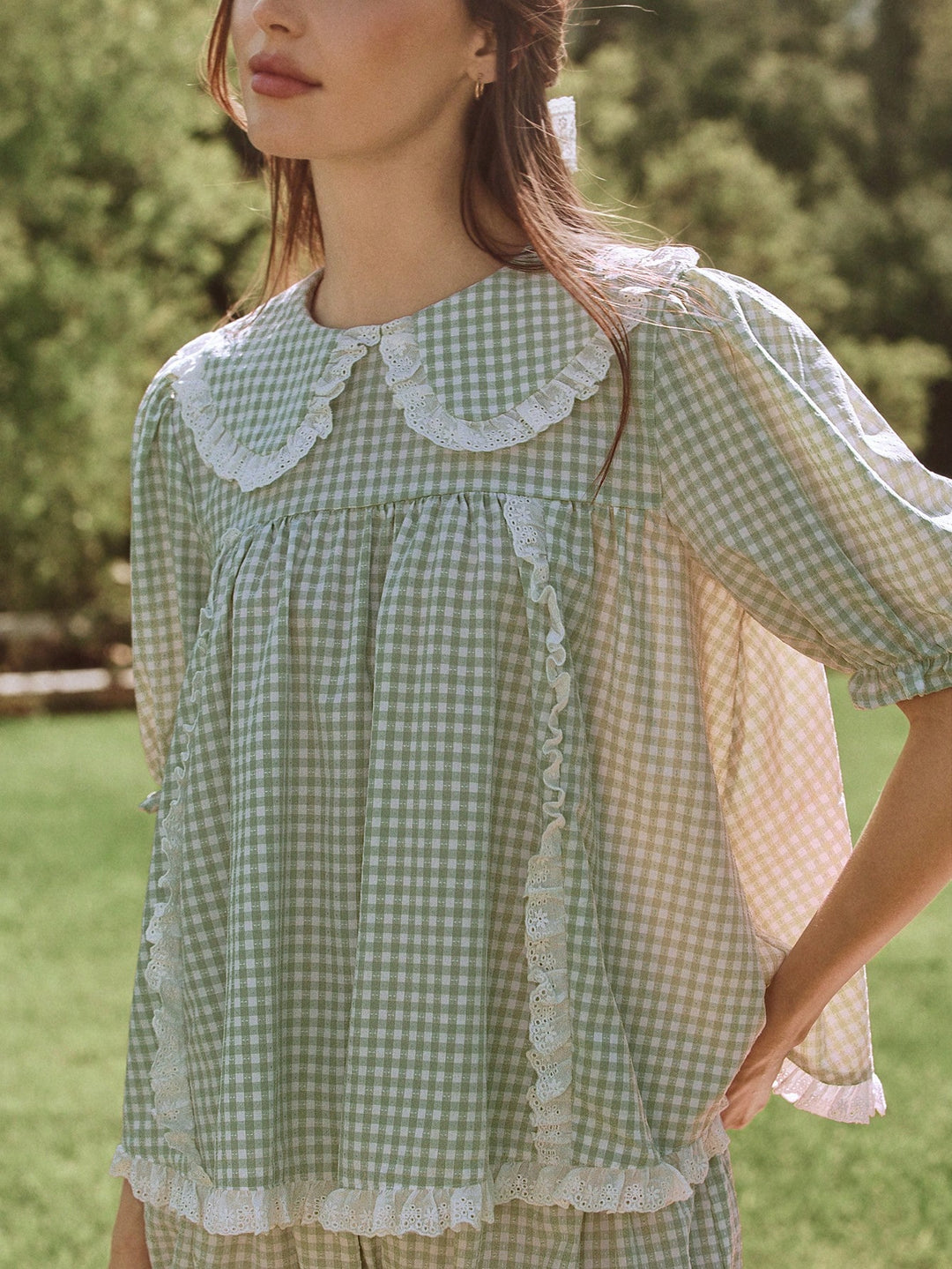 Top SHEIN, verde