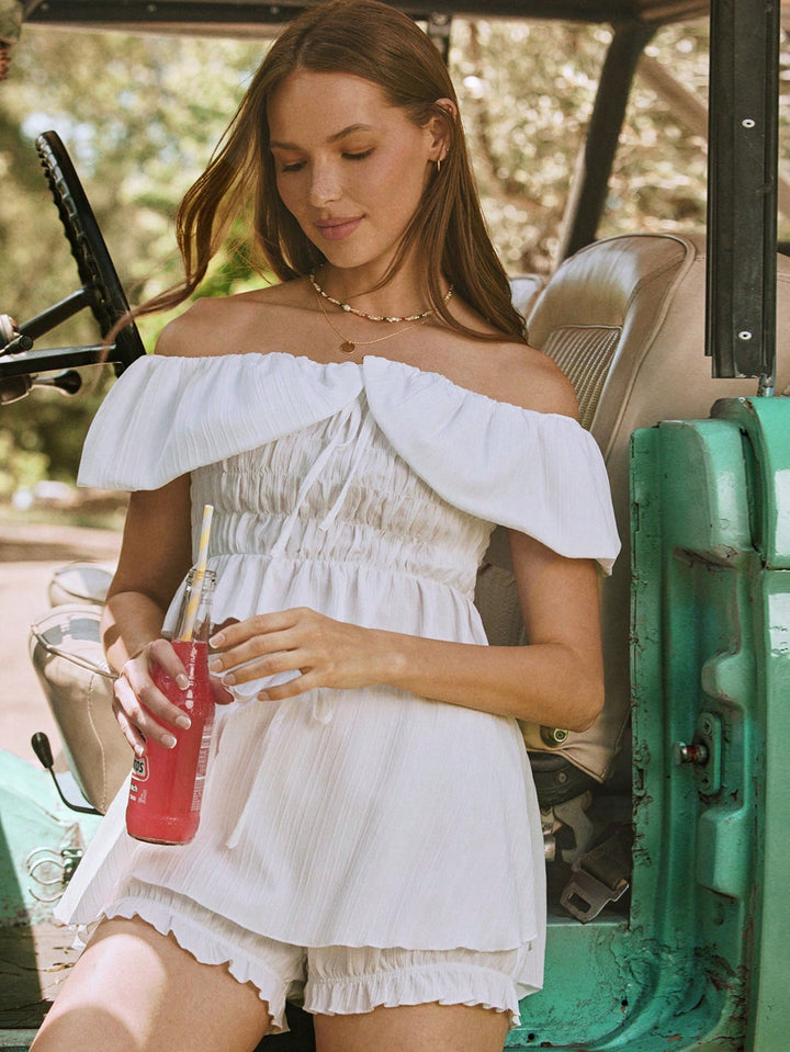 Top SHEIN, alb