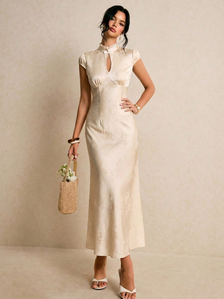 Rochie maxi SHEIN, bej